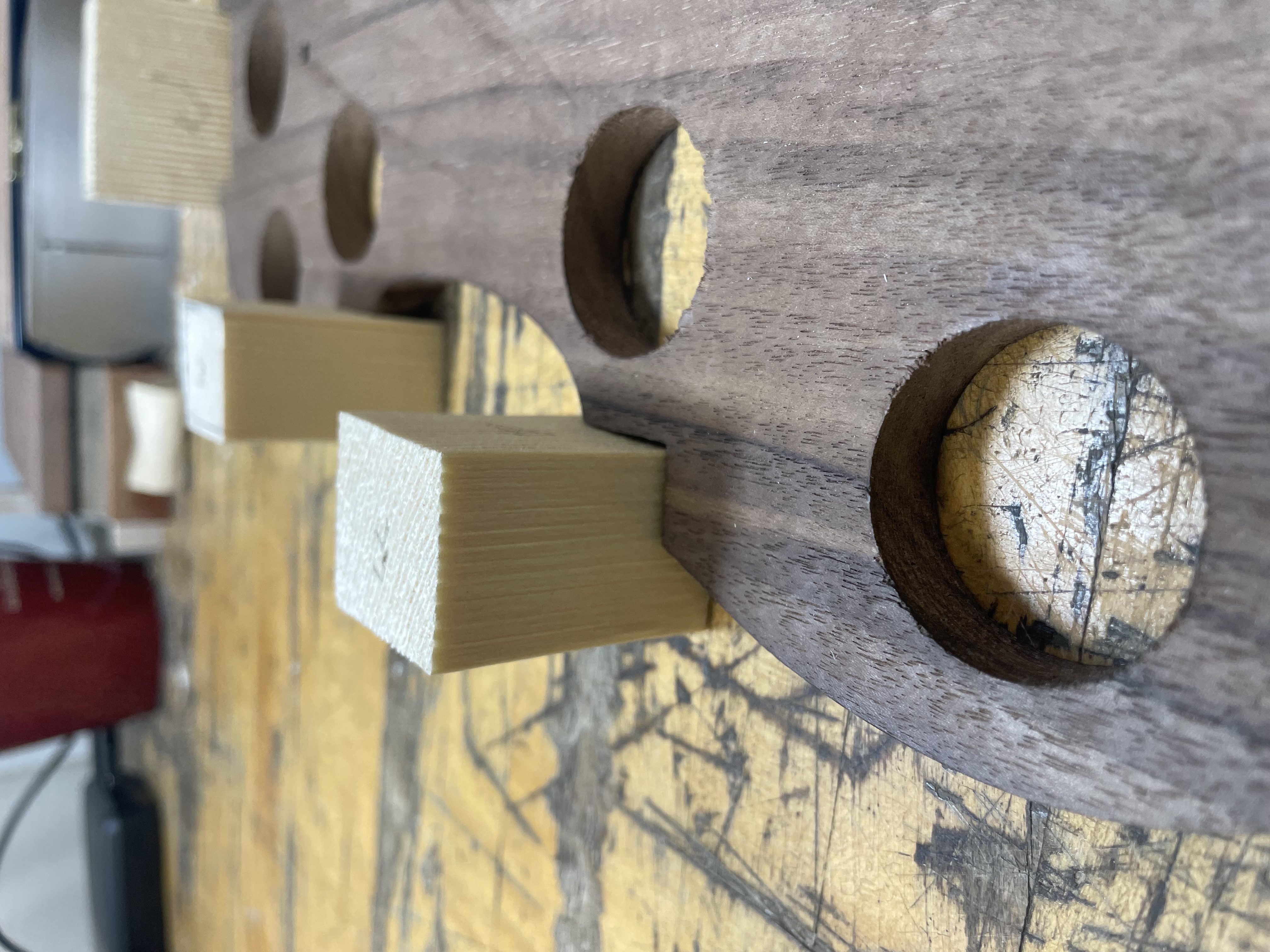 corner, top and bottom blocks on form